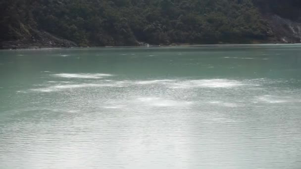 Krásná Přírodní Scenérie Hory Panoramata Jezero Talaga Bodas Přírodní Turistické — Stock video