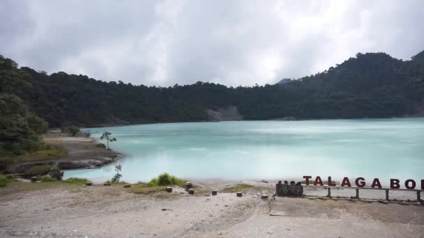 Peisaj Natural Frumos Munți Panorame Lacul Talaga Bodas Atracții Turistice — Videoclip de stoc