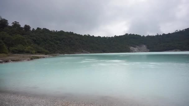 Montañas Panoramas Lago Talaga Bodas Atracciones Turísticas Naturales Garut Java — Vídeos de Stock