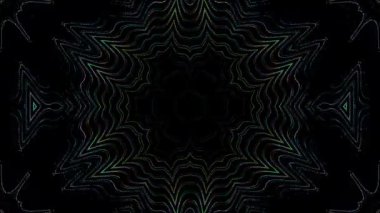 Soyut arka plan hareket eden çizgiler ve parlayan ışık noktaları. Çemberlerle canlandırma