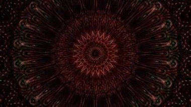 Soyut arka plan hareket eden çizgiler ve parlayan ışık noktaları. Çemberlerle canlandırma