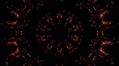 Soyut arka plan hareket eden çizgiler ve parlayan ışık noktaları. Çemberlerle canlandırma