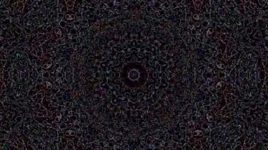 Soyut arka plan hareket eden çizgiler ve parlayan ışık noktaları. Çemberlerle canlandırma