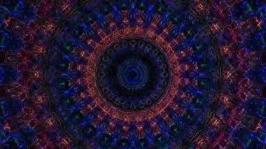 Soyut arka plan hareket eden çizgiler ve parlayan ışık noktaları. Çemberlerle canlandırma