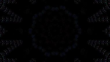 Soyut arka plan hareket eden çizgiler ve parlayan ışık noktaları. Çemberlerle canlandırma