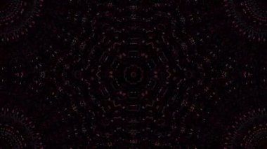 Soyut arka plan hareket eden çizgiler ve parlayan ışık noktaları. Çemberlerle canlandırma