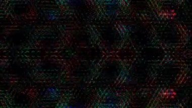 3D soyut parlak çizgiler, dalga, renkli, siyah arkaplan