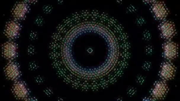 Modèle Kaléidoscope Abstrait Avec Des Couleurs Mandala Magique — Video