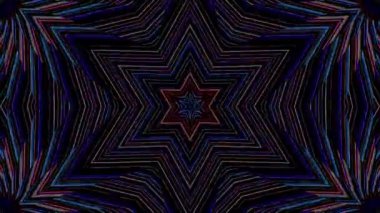 soyut çizgiler merkezde parlayan renkli ışık, siyah arkaplan