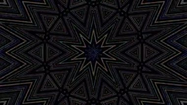 soyut çizgiler merkezde parlayan renkli ışık, siyah arkaplan