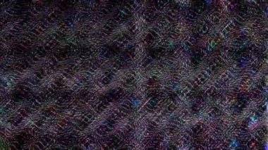 3D soyut parlak çizgiler, dalga, renkli, siyah arkaplan