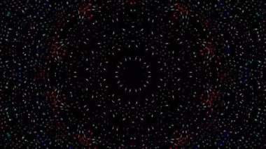 soyut çizgiler merkezde parlayan renkli ışık, siyah arkaplan