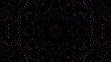 soyut çizgiler merkezde parlayan renkli ışık, siyah arkaplan