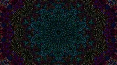 Soyut arka plan hareket eden çizgiler ve parlayan ışık noktaları. Çemberlerle canlandırma