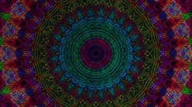 Soyut arka plan hareket eden çizgiler ve parlayan ışık noktaları. Çemberlerle canlandırma