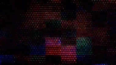 3D soyut parlak çizgiler, dalga, renkli, siyah arkaplan