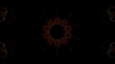 soyut çizgiler merkezde parlayan renkli ışık, siyah arkaplan