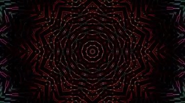 soyut çizgiler merkezde parlayan renkli ışık, siyah arkaplan