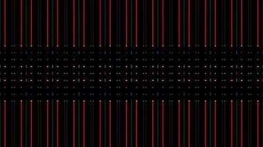 3D soyut parlak çizgiler, dalga, renkli, siyah arkaplan