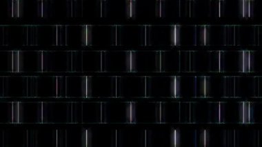 3D soyut parlak çizgiler, dalga, renkli, siyah arkaplan