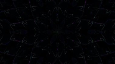 soyut çizgiler merkezde parlayan renkli ışık, siyah arkaplan