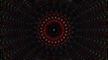 Soyut arka plan hareket eden çizgiler ve parlayan ışık noktaları. Çemberlerle canlandırma