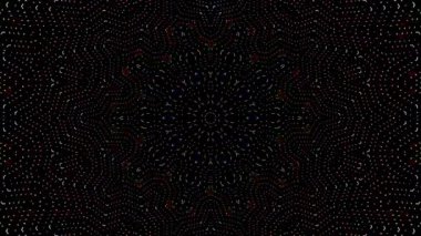 Soyut arka plan hareket eden çizgiler ve parlayan ışık noktaları. Çemberlerle canlandırma