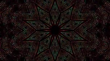 Soyut arka plan hareket eden çizgiler ve parlayan ışık noktaları. Çemberlerle canlandırma