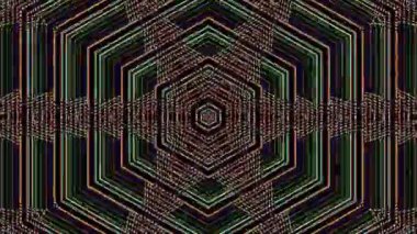 Soyut arka plan hareket eden çizgiler ve parlayan ışık noktaları. Çemberlerle canlandırma