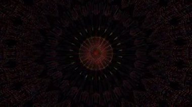 Soyut arka plan hareket eden çizgiler ve parlayan ışık noktaları. Çemberlerle canlandırma