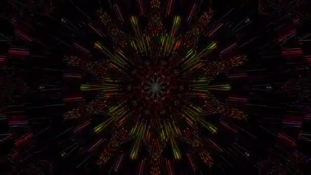 Abstract Background Moving Stripes Flashing Shining Light Dots Animation Circles — Stock Video