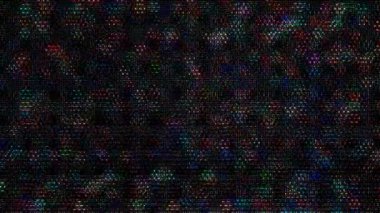 3D soyut parlak çizgiler dalga noktalarını renkli, siyah arkaplan olarak ayarlar