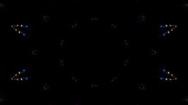 Soyut arka plan hareket eden çizgiler ve parlayan ışık noktaları. Çemberlerle canlandırma