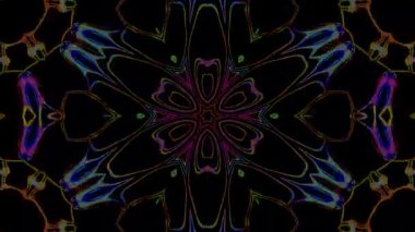 Soyut arka plan hareket eden çizgiler ve parlayan ışık noktaları. Çemberlerle canlandırma