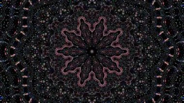 soyut çizgiler merkezde parlayan renkli ışık, siyah arkaplan