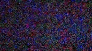 3D soyut parlak çizgiler, dalga, renkli, siyah arkaplan