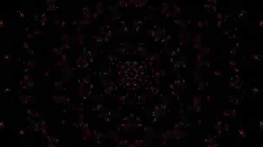 Soyut arka plan hareket eden çizgiler ve parlayan ışık noktaları. Çemberlerle canlandırma