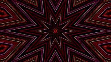 3D soyut parlak çizgiler, dalga, renkli, siyah arkaplan