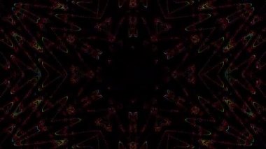 soyut çizgiler merkezde parlayan renkli ışık, siyah arkaplan