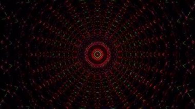 Soyut arka plan hareket eden çizgiler ve parlayan ışık noktaları. Çemberlerle canlandırma