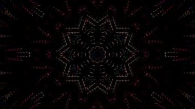 soyut çizgiler merkezde parlayan renkli ışık, siyah arkaplan