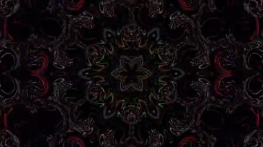 Soyut arka plan hareket eden çizgiler ve parlayan ışık noktaları. Çemberlerle canlandırma