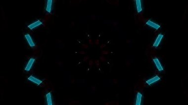 soyut çizgiler merkezde parlayan renkli ışık, siyah arkaplan