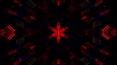 soyut çizgiler merkezde parlayan renkli ışık, siyah arkaplan