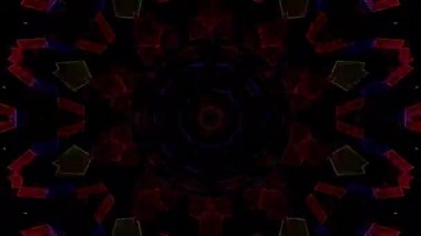 soyut çizgiler merkezde parlayan renkli ışık, siyah arkaplan