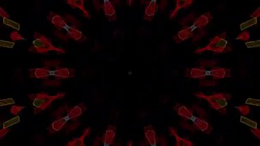 soyut çizgiler merkezde parlayan renkli ışık, siyah arkaplan