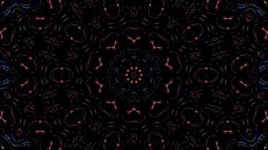 soyut çizgiler merkezde parlayan renkli ışık, siyah arkaplan