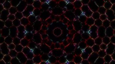 soyut çizgiler merkezde parlayan renkli ışık, siyah arkaplan