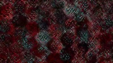 3D soyut parlak çizgiler, dalga, renkli, siyah arkaplan