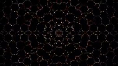 soyut çizgiler merkezde parlayan renkli ışık, siyah arkaplan